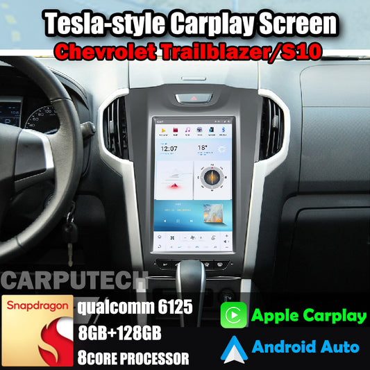 11.8" For Chevrolet Trailblazer/S10 2012-2015 Car Radio Headunit Stereo Carplay Upgrade Tesla Style Screen Android Auto GPS Navigation Multimedia Player