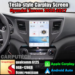 10.4" For Hyundai Tucson 2015-2017 Car Radio Headunit Stereo Carplay Upgrade Tesla Style Screen Android Auto GPS Navigation Multimedia Player Carputech