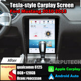 12.1" For Ford Mustang 2010-2013 Car Radio Headunit Stereo Carplay Upgrade Tesla Style Screen Android Auto GPS Navigation Multimedia Player Carputech