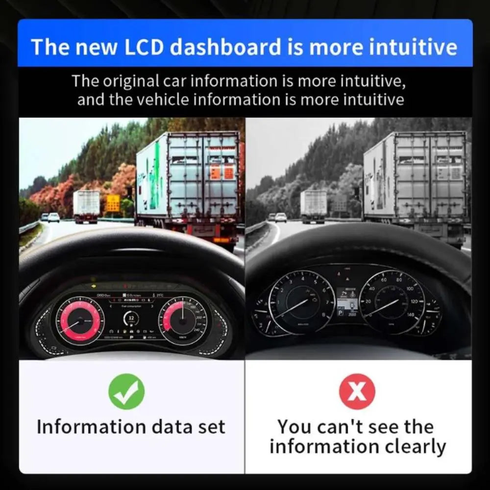 For Nissan Patrol Armada Y62 2010-2023 12.3" LCD Digital Dashboard Cluster Car Panel Speedometer Virtual Cockpit - Carputech