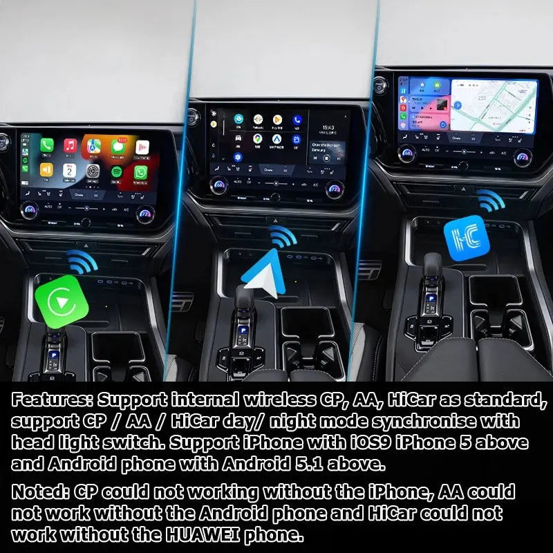 Lexus TX TX550h+ TX350 TX500h Android13 base Navigation Video Interface box Apple CarPlay & Android Auto Upgrade Module Carputech