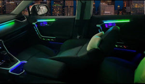 Dynamic Ambient Light for Toyota RAV4 2019-2024 Interior LED Lighting Trim Upgrade Accessories Kit Carputech