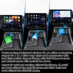 Lexus GX 2023 to present Android13 base Navigation Video Interface box Apple CarPlay & Android Auto Upgrade Module