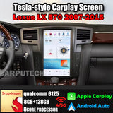 13.6" Qualcomm For Lexus LX570 2007-2015 Car Radio Stereo Carplay Upgrade Tesla Style Screen Android Auto GPS Navigation Multimedia Player Carputech