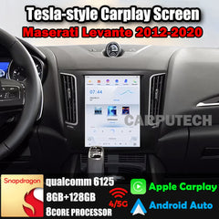 Autoradio 12,1" Qualcomm pour Maserati Levante 2012-2020, stéréo, Carplay, mise à niveau, écran de style Tesla, Android Auto, navigation GPS, lecteur multimédia