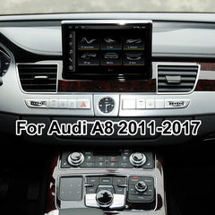 Autoradio Android13 für Audi A8 2011-2017 Auto-Audio-GPS-Navigation Multimedia-Player IPS-Bildschirm 4G Head Unit Carplay DSP mit Flip-Out/In-Funktionalität 