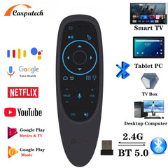 Carputech G10S PRO BT Air Mouse Sprachfernbedienung Kabellos 2,4G/Bluetooth 5.0 Gyroskop Smart Controller für H96 Max T95 