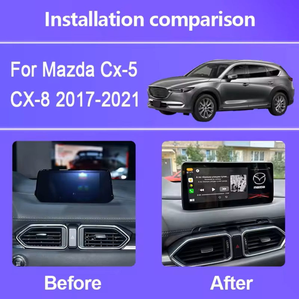 10.25'' For For Mazda CX-5 CX-8 2017-2021 Dual System Android