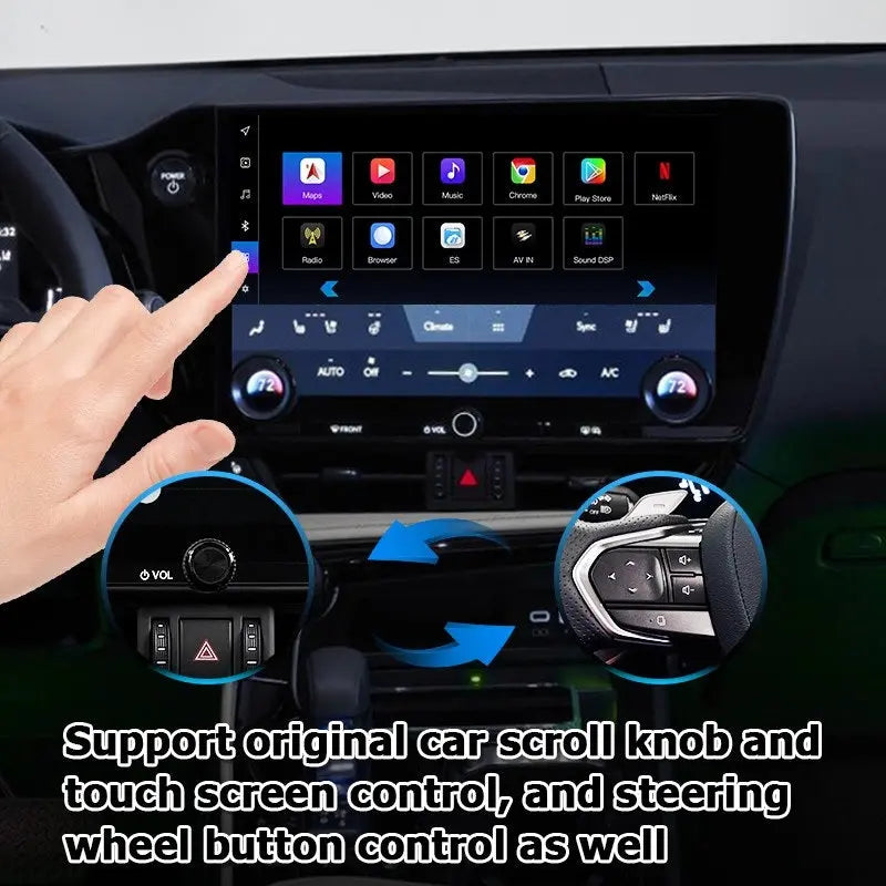 Lexus NX Android13 base Navigation Video Interface box Apple CarPlay & Android Auto Upgrade Module Carputech
