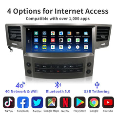 12.3 inch Lexus LX570 2007-2015 Car Radio Multimedia Player Wireless CarPlay Android Auto Upgrade Android Touch Screen