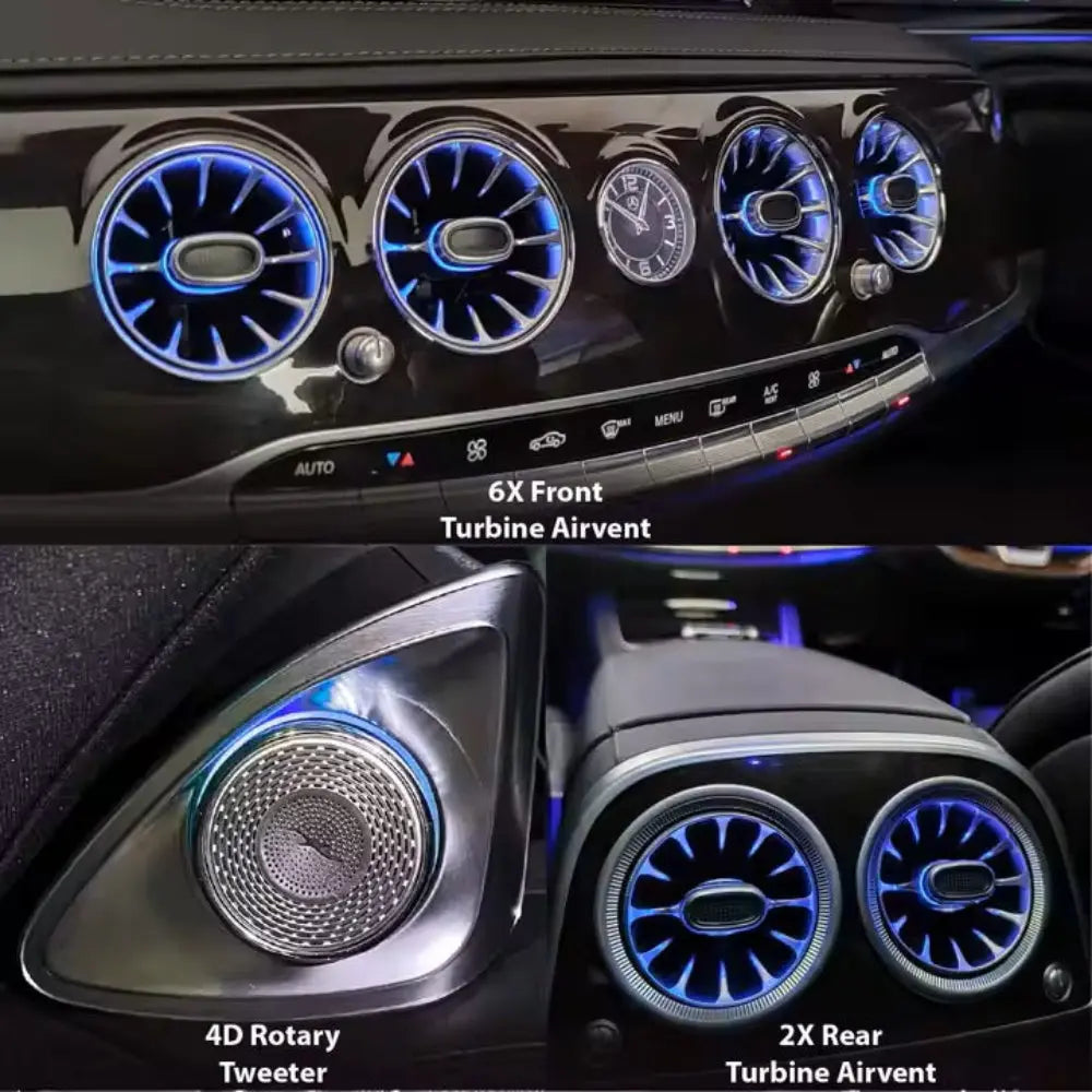 Full Set 64 Colors Ambient Lighting Kit for Mercedes Benz S-Class
