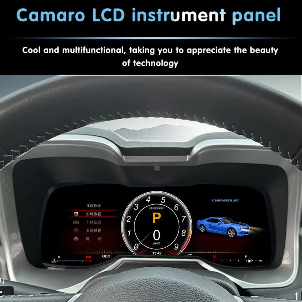 12.3" LCD Digital Dashboard Cluster For Chevrolet Camaro 2010-2015 Car Panel Speedometer Virtual Cockpit Carputech