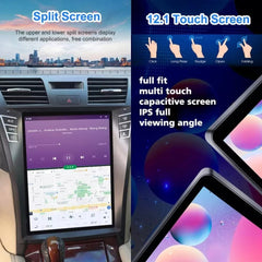 12,1 Zoll Qualcomm für Lexus LS460 LS600 2006–2015 Autoradio-Stereo-Carplay-Upgrade Tesla-Stil-Bildschirm Android Auto GPS-Navigation Multimedia-Player