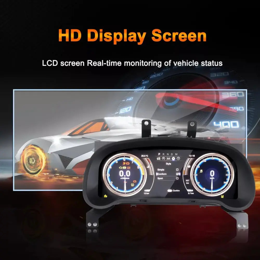12.3" LCD Digital Dashboard Cluster For Lexus RX 2016-2021 Car Panel Speedometer Virtual Cockpit Carputech