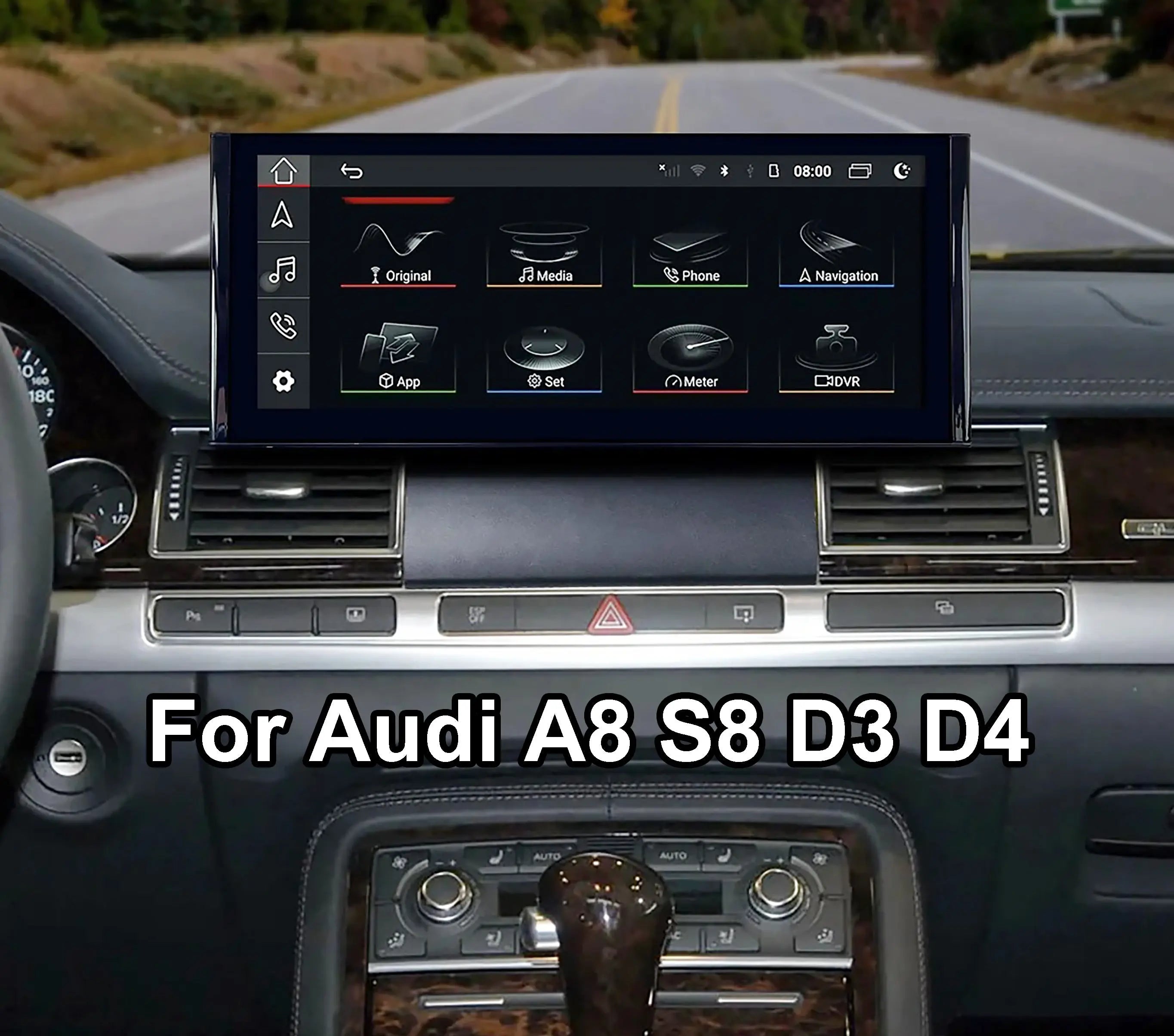 For Audi A8 S8 D3 D4 2002-2018 Android13 Radio Upgrade 12.3