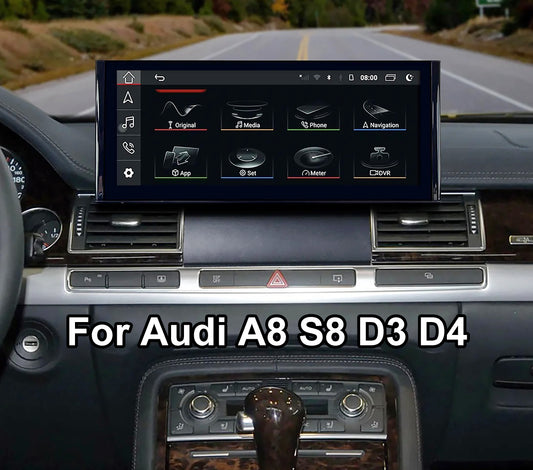 Carputech for Audi A8 S8 D3 D4 2002-2018 Android13.0 Radio Upgrade 12.3"Blu-Ray TouchScreen Stereo Carplay Auto WiFi SAT NAV