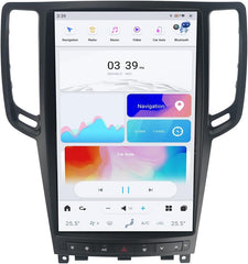13,6 Zoll Qualcomm für Infiniti G25 2007–2013 Autoradio-Stereo-Carplay-Upgrade Tesla-Stil-Bildschirm Android Auto GPS-Navigation Multimedia-Player 