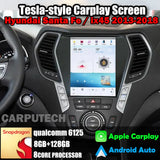 10.4" For Hyundai Santa Fe/ix45 2013-2018 Car Radio Headunit Stereo Carplay Upgrade Tesla Style Screen Android Auto GPS Navigation Multimedia Player Carputech