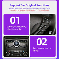 Acura ILX RDX ZDX TL MDX 2007-2013 Wireless CarPlay Android Auto With Mirror AirPlay Car Play Functions Radio Player