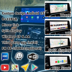 Lexus LX Android13 base Navigation Video Interface box Apple CarPlay & Android Auto Upgrade Module