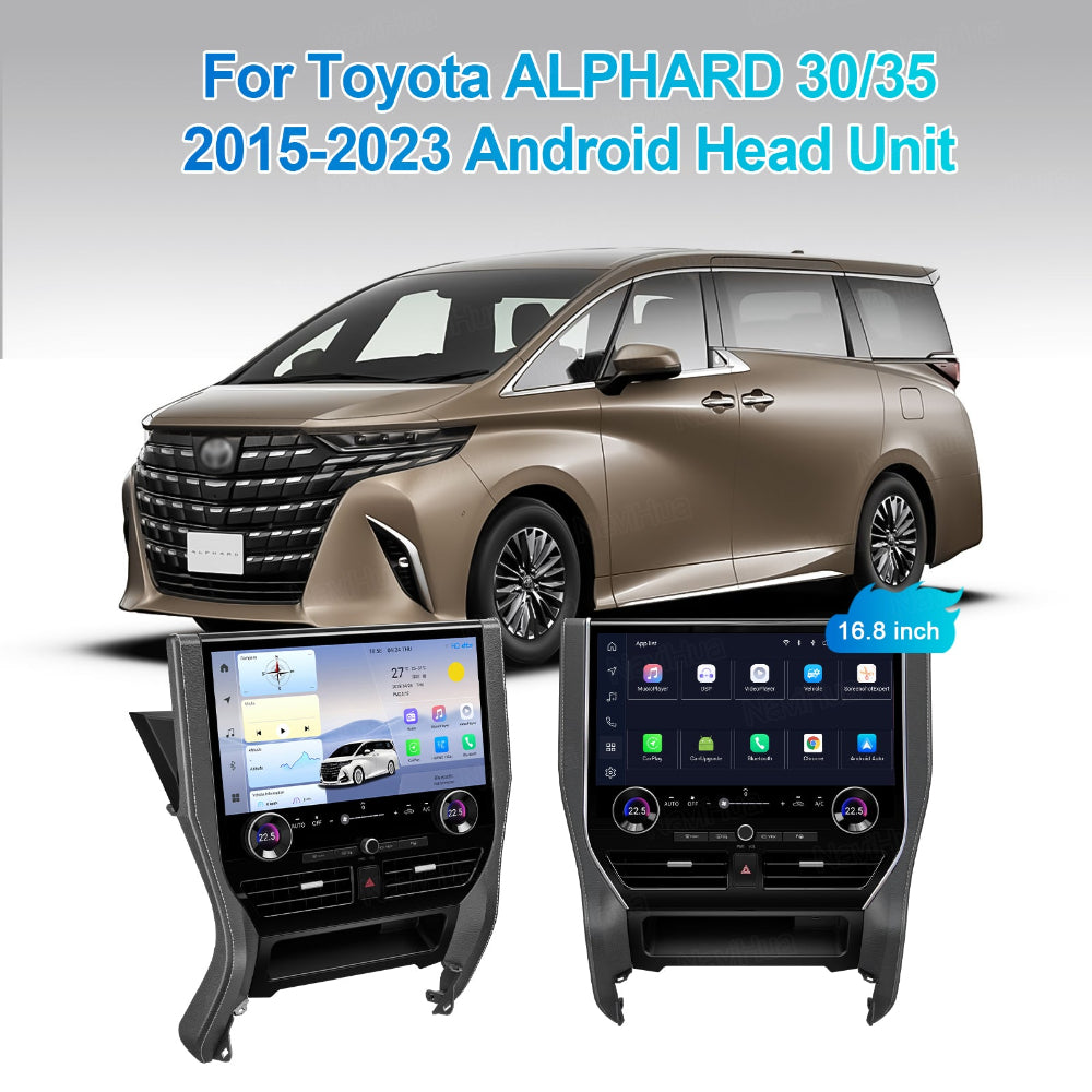 16.8'' For Toyota Alphard 30 2015-2023 Infotainment Navigation