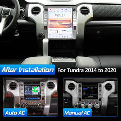 Autoradio 12,1" Qualcomm pour Toyota Tundra 2014-2019, stéréo, Carplay, mise à niveau, écran de style Tesla, Android Auto, navigation GPS, lecteur multimédia