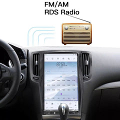 13,6 Zoll Qualcomm für Infiniti G25 2007–2013 Autoradio-Stereo-Carplay-Upgrade Tesla-Stil-Bildschirm Android Auto GPS-Navigation Multimedia-Player 