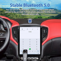 Autoradio 12,1" Qualcomm pour Maserati Ghibli 2014-2019, stéréo, Carplay, mise à niveau, écran de style Tesla, Android Auto, navigation GPS, lecteur multimédia
