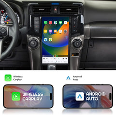13,6 "Qualcomm pour Toyota 4Runner 2009-2020 autoradio stéréo Carplay mise à niveau écran de style Tesla Android Auto GPS Navigation lecteur multimédia