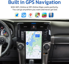 13,6 "Qualcomm pour Toyota 4Runner 2009-2020 autoradio stéréo Carplay mise à niveau écran de style Tesla Android Auto GPS Navigation lecteur multimédia