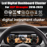 12.3" LCD Digital Dashboard Cluster For JEEP Wrangler 2018-2023 Car Panel Speedometer Virtual Cockpit Carputech
