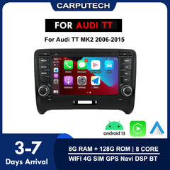 Audi TT 2006-2015 | Apple Carplay & Android Auto | Android 12 8Core 8+128G Car Radio
