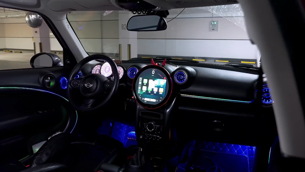 For BMW MINI COUNTRYMAN 2011-2016 Dynamic Symphony Car Interior Ambient Lighting 64 Color Trim Decoration Accessories