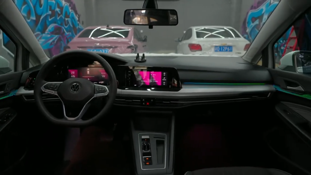 For Volkswagen VW Golf 8 Mk8  2021-2026 Dynamic Symphony Car Interior Ambient Lighting 64 Color Trim Decoration Accessories