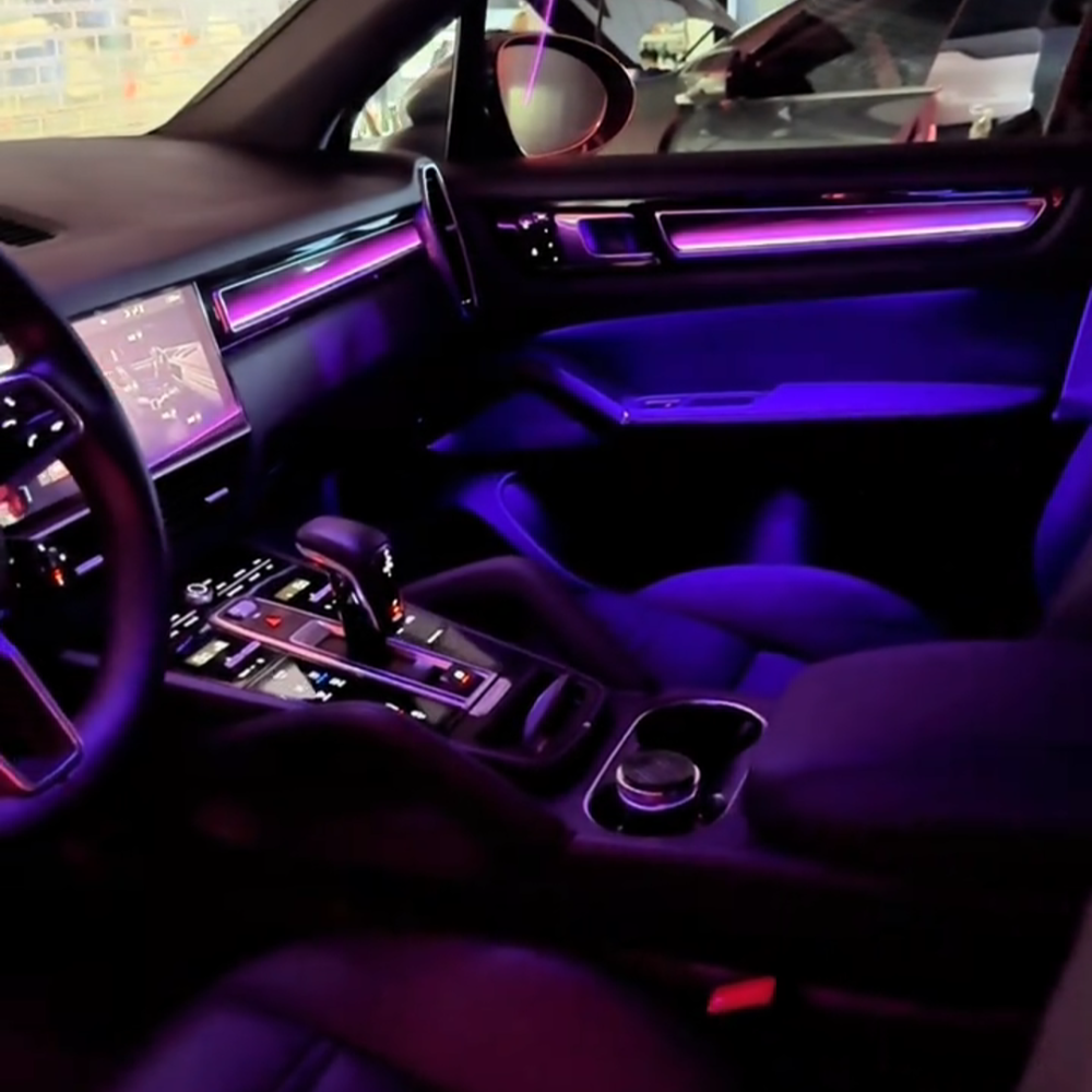 Upgrade Symphony Car Interior Ambient Light for Porsche Cayenne 2018-2023 Atmosphere Strip Decoration Accessories Carputech