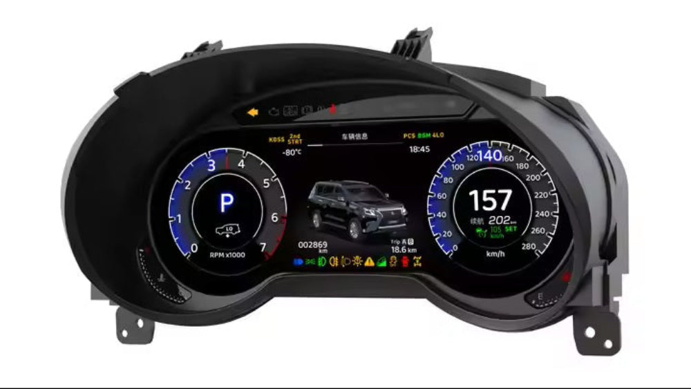 For Lexus GX400 GX460 2009-2020 12.3" LCD Digital Dashboard Cluster Car Panel Speedometer Virtual Cockpit Carputech