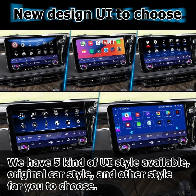 Lexus LM Android13 base Navigation Video Interface box Apple CarPlay & Android Auto Upgrade Module Carputech