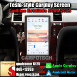 13.6" Qualcomm For Cadillac Escalade 2006-2015 Car Radio Stereo Carplay Upgrade Tesla Style Screen Android Auto GPS Navigation Multimedia Player Carputech