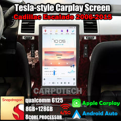 Autoradio 13,6" Qualcomm pour Cadillac Escalade 2006-2015, stéréo, Carplay, mise à niveau, écran de style Tesla, Android Auto, navigation GPS, lecteur multimédia