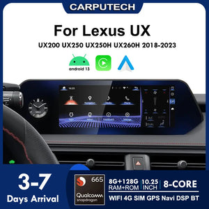 Lexus UX UX 200 UX 250 UX 250H UX 260H 2018-2023 Carplay Android auto Car Radio Multimedia Player Android 13 Carplay GPS 4G Stereo Carputech