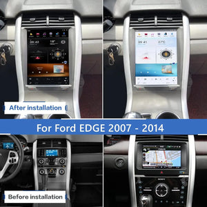 12.1" Qualcomm For Ford Edge 2008-2014 Car Radio Stereo Carplay Upgrade Tesla Style Screen Android Auto GPS Navigation Multimedia Player Carputech