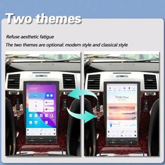 Autoradio 13,6" Qualcomm pour Cadillac Escalade 2006-2015, stéréo, Carplay, mise à niveau, écran de style Tesla, Android Auto, navigation GPS, lecteur multimédia