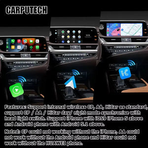 12.3 Inch Android Car Multimedia Auto Play Interface Radio Screen for Lexus ES ES350 ES300h ES250 2018-2023 Carputech