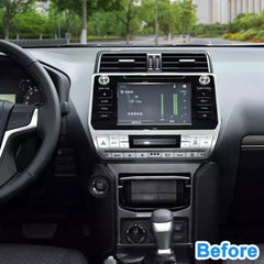 Autoradio 16 "pour Toyota Prado 2018 2019, unité centrale stéréo Carplay, mise à niveau, écran de style Tesla, Android Auto, navigation GPS, lecteur multimédia