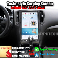 Autoradio 13,6" Qualcomm pour Infiniti G37 2007-2013, mise à niveau Carplay, écran de style Tesla, Android Auto, navigation GPS, lecteur multimédia 