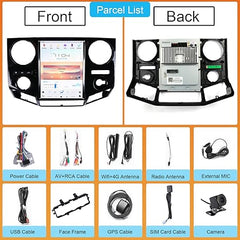 12.1" Qualcomm pour Ford F250 F350 F450 F650 Heavy Duty Truck 2009-2016 Autoradio Stéréo Carplay Mise à Niveau Écran Style Tesla Android Auto Navigation GPS Lecteur Multimédia