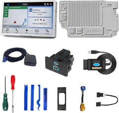 Passend für Ford/Lincoln Sync 3 Fabrik SYNC2 zu SYNC3 Upgrade Kit APIM Modul Antenne Carplay Android Auto Interface Modul 8-Zoll kapazitiver Touchscreen 