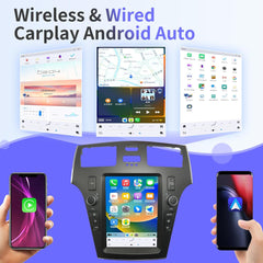 Autoradio 10,4" Qualcomm pour VX30 2001-2005, stéréo, Carplay, mise à niveau, écran de style Tesla, Android Auto, navigation GPS, lecteur multimédia