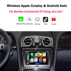 Carputech Drahtlose Apple CarPlay Für Bentley Continental GT Flying Spur Mulsanne Android Auto Spiegel link Retrofit Auto AI Box 