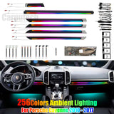 Upgrade 256 Colors Ambient Lighting Kit for Porsche Cayenne 2010-2017 Interior Atmosphere LED Lights Carputech